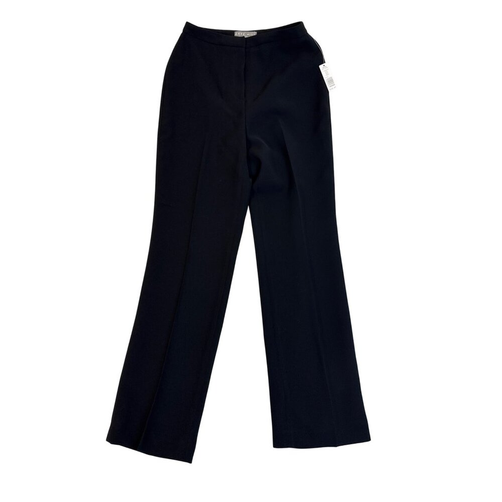 Kate Hill Womens Petite Black Dress Pants Size 2P - New